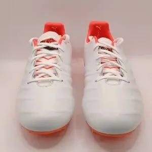NEW Puma King Platinum Ralley 21 FG/AG White/Orange/Red Womens Size 10 US PUMA PUMA King Platinum 21 Rally FG  main image 3
